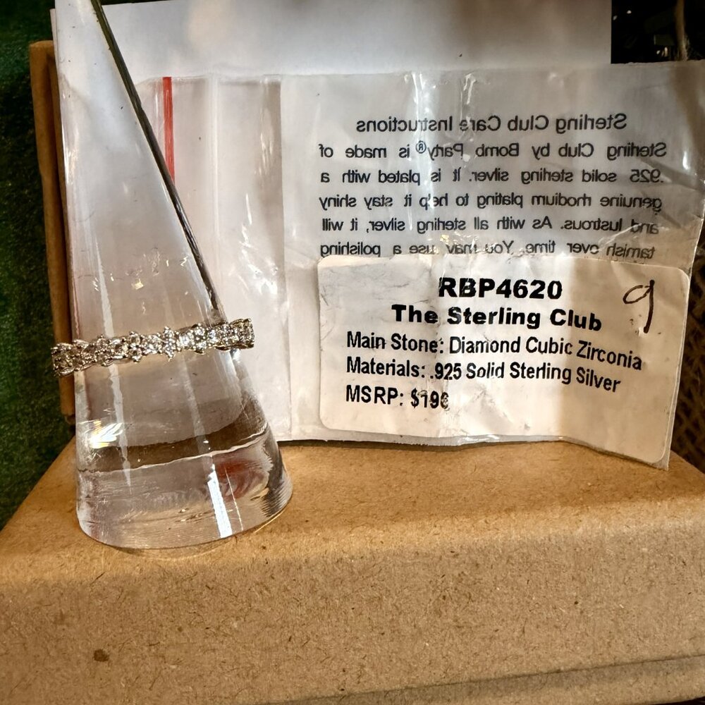 Bomb Party Ring RBP 4620 The Sterling Club Size 9 - Picture 3 of 4